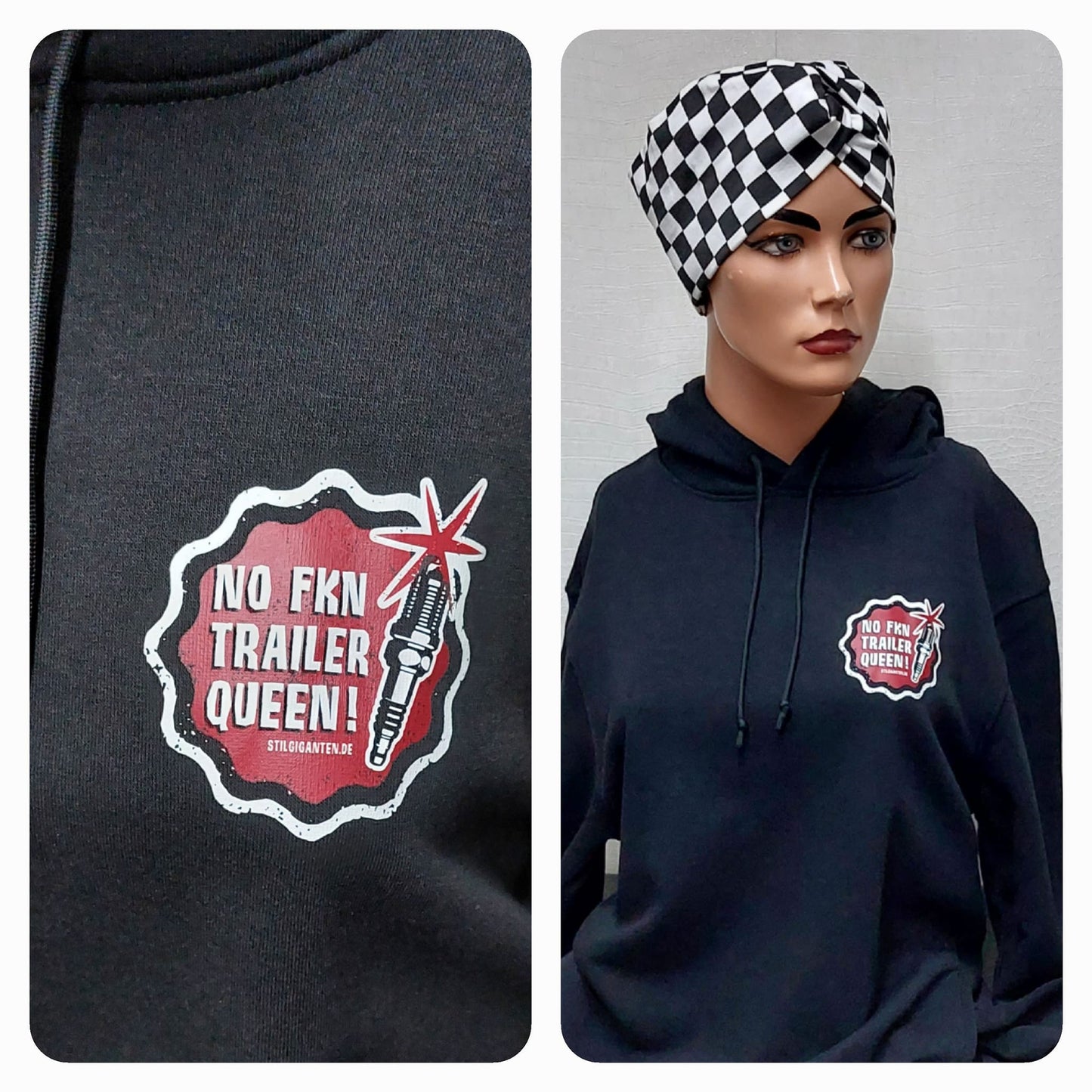 Stilgiganten Hoodie "No Fkn Trailer Queen" UNISEX