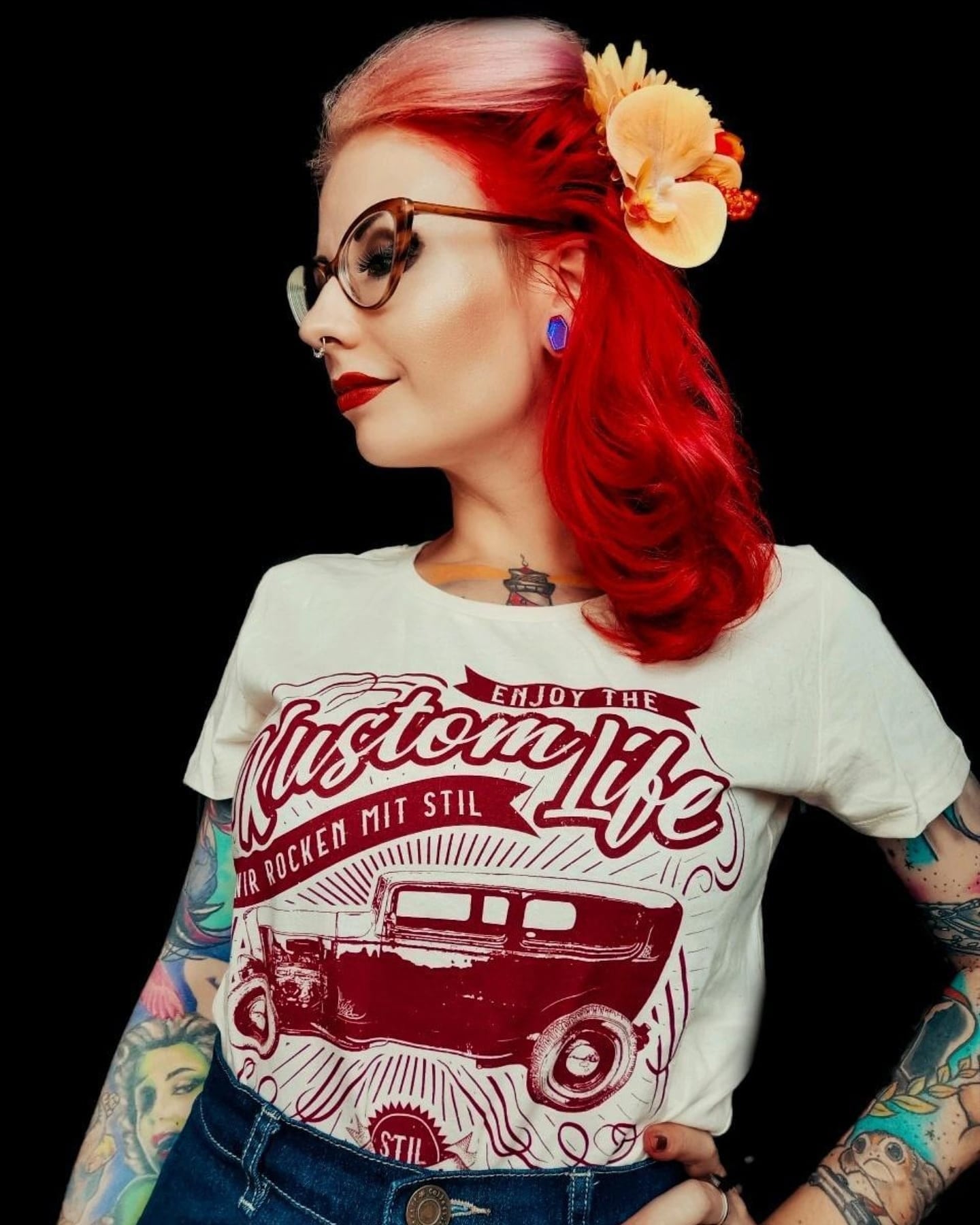 Stilgiganten Mädels T - Shirt "Enjoy the Kustom Life"