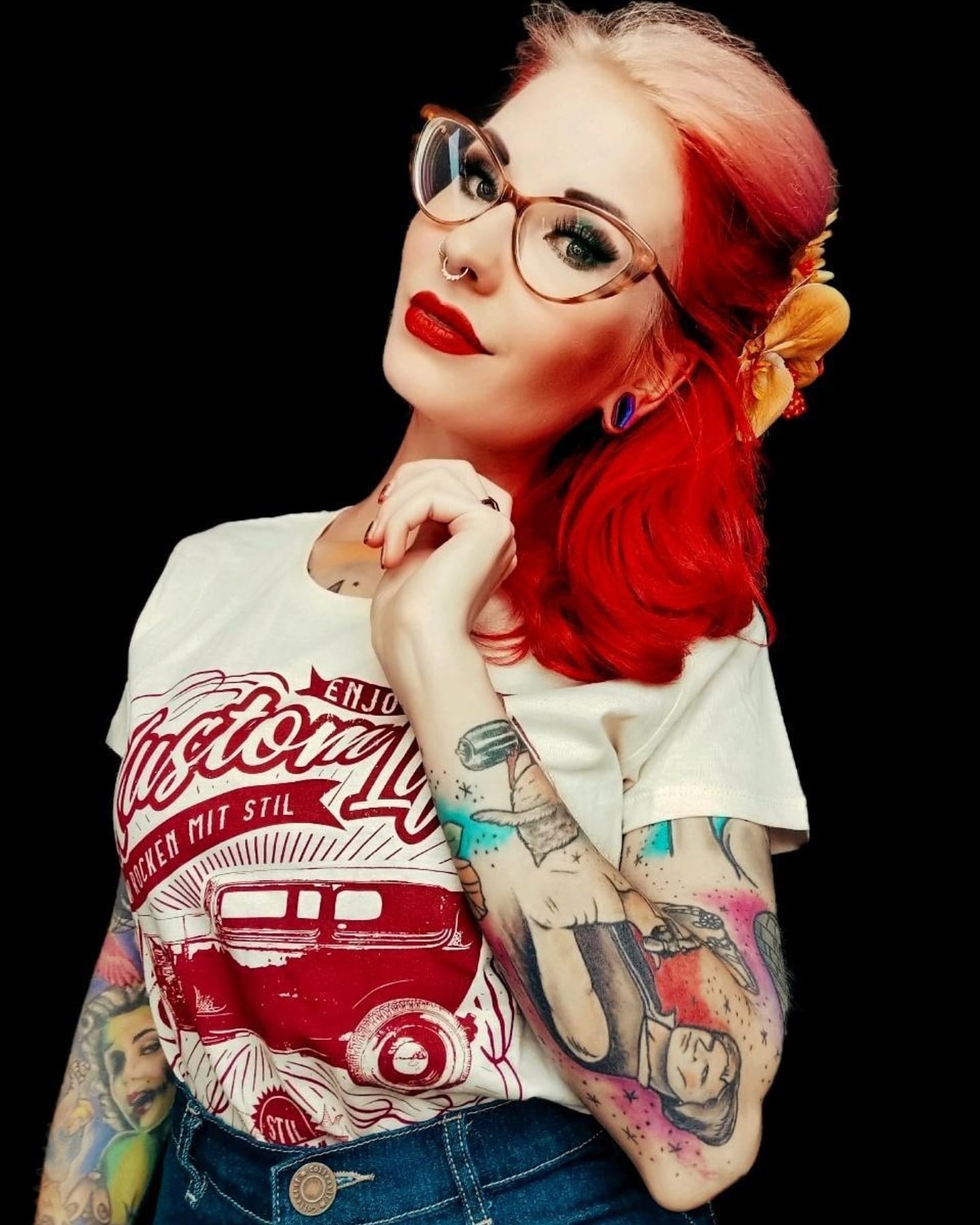 Stilgiganten Mädels T - Shirt "Enjoy the Kustom Life"