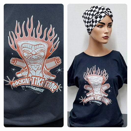 Stilgiganten Mädels T - Shirt "Rockin` TIKI Time"