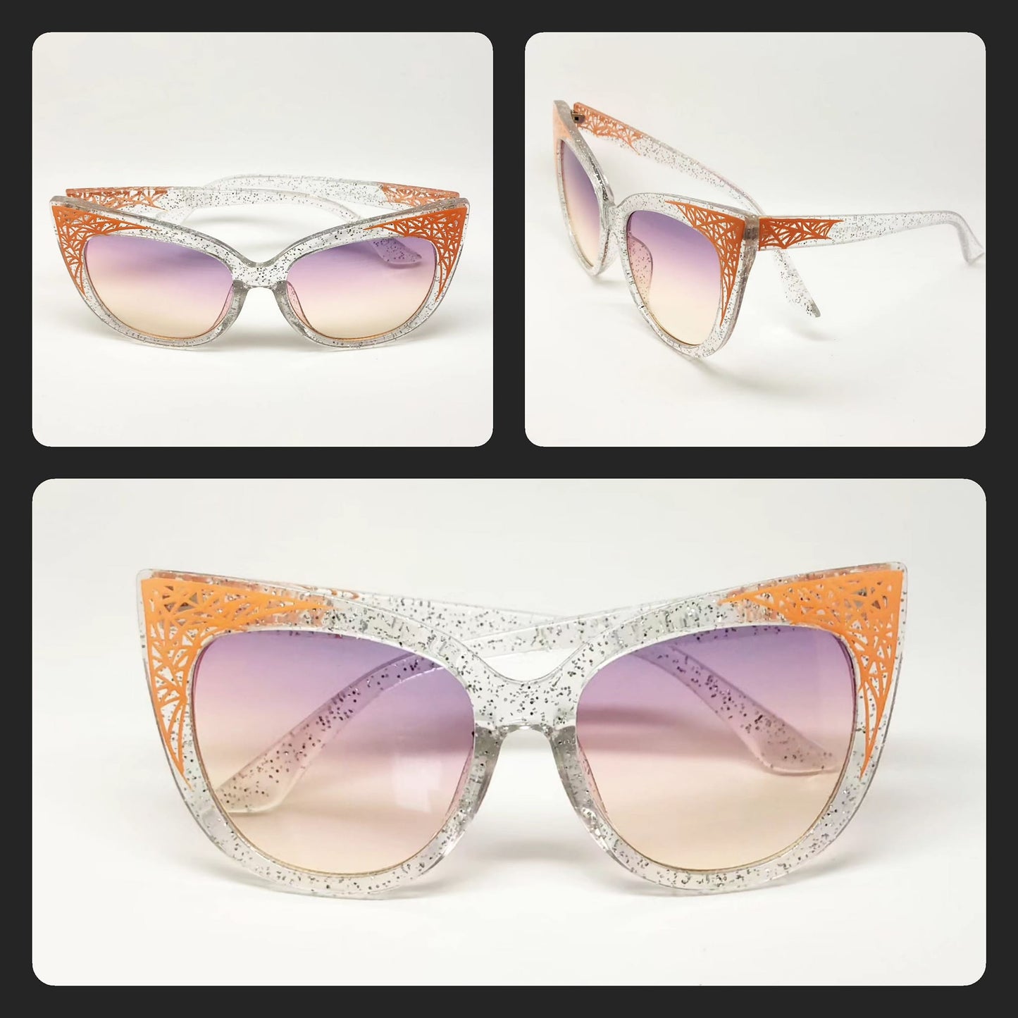 Stilgiganten Kustom Sonnenbrille "Metal Flakes - Spooky Cute Girl"