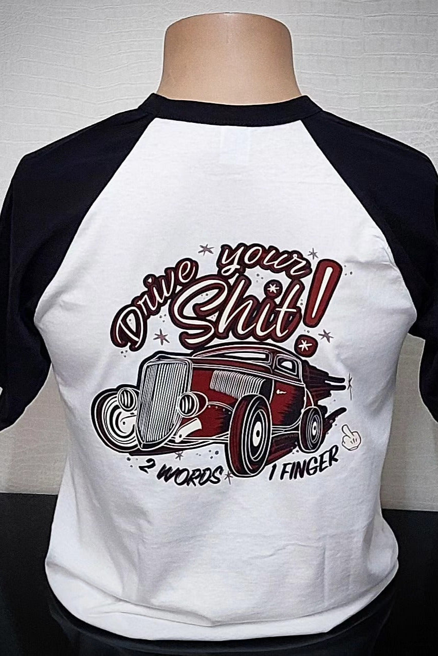Stilgiganten Kustom T- Shirt "Baseball Vibes - Drive Your Shi*t"