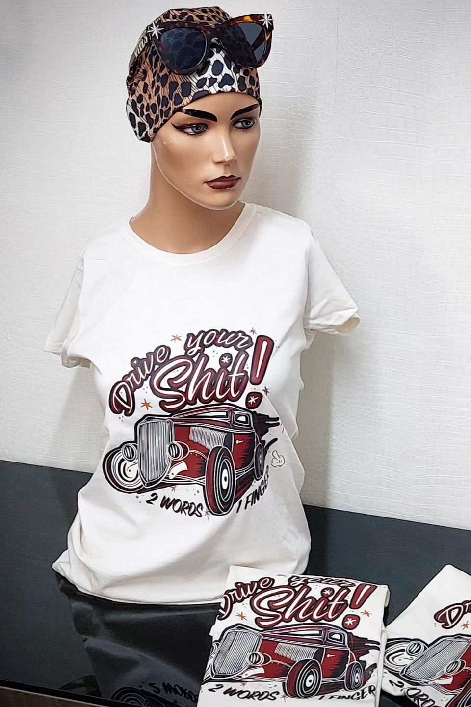 Stilgiganten Mädels T - Shirt "Drive Your Sh*t - Creamy Edition"