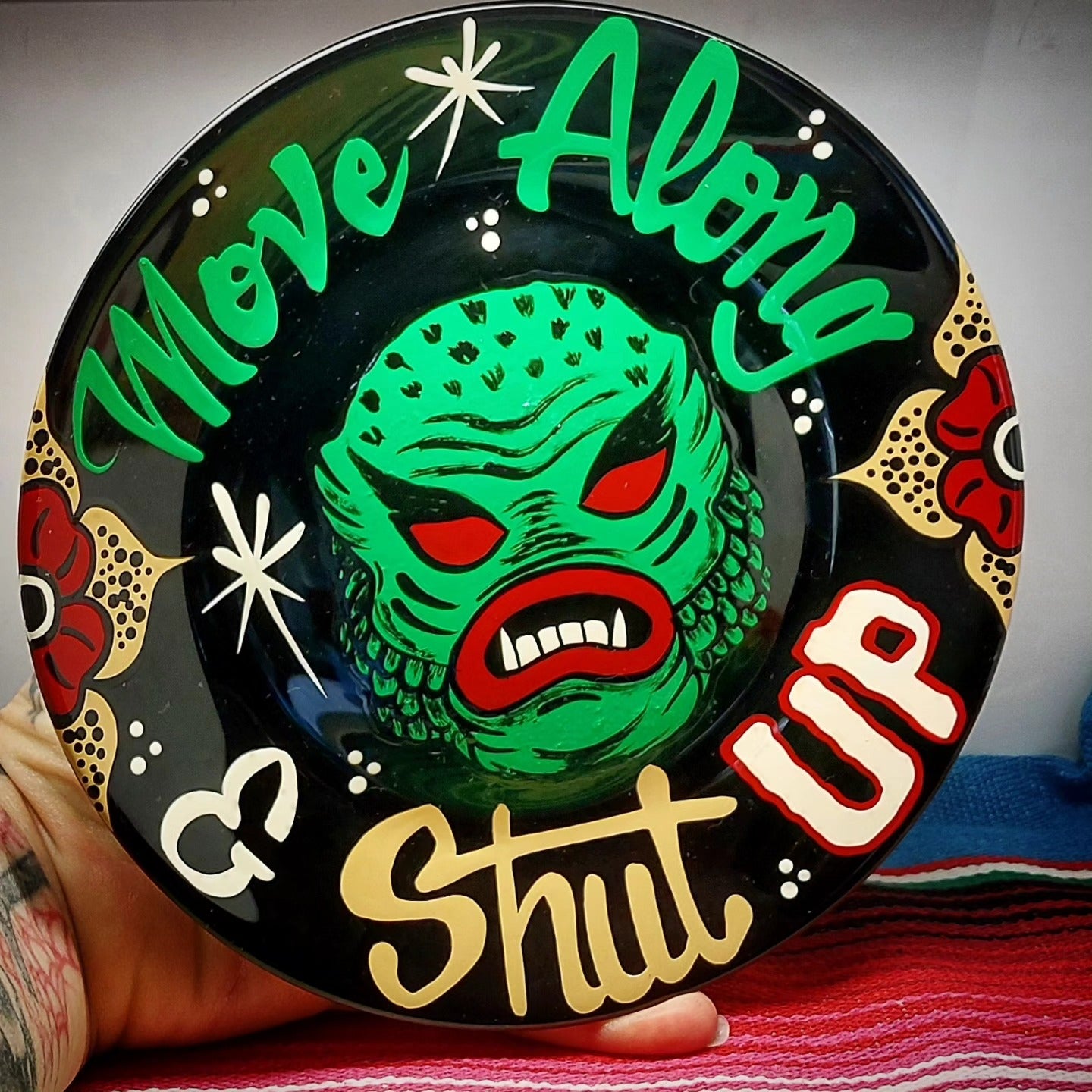 Stilgiganten Kustom Teller "Move Along & Shut UP"