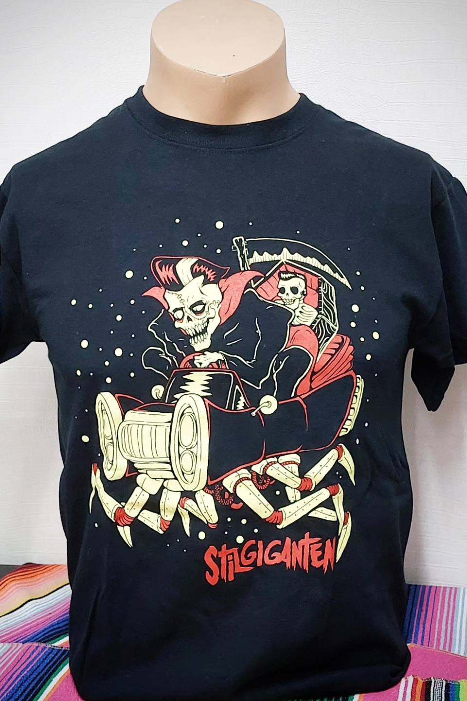 Stilgiganten Männer T - Shirt "Psycho Spider Rod"