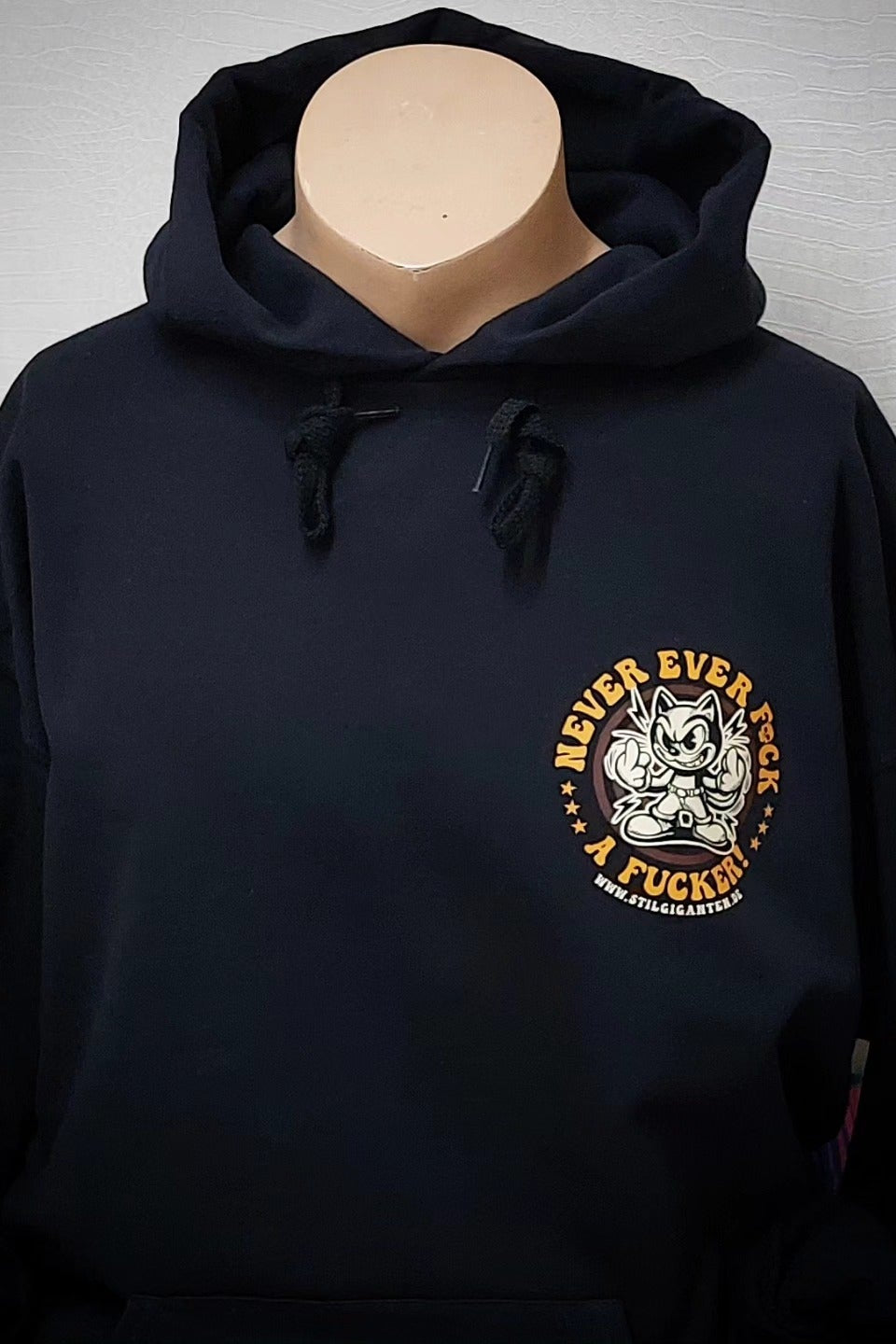 Stilgiganten Hoodie "NEVER EVER F*CK A F*CKER"