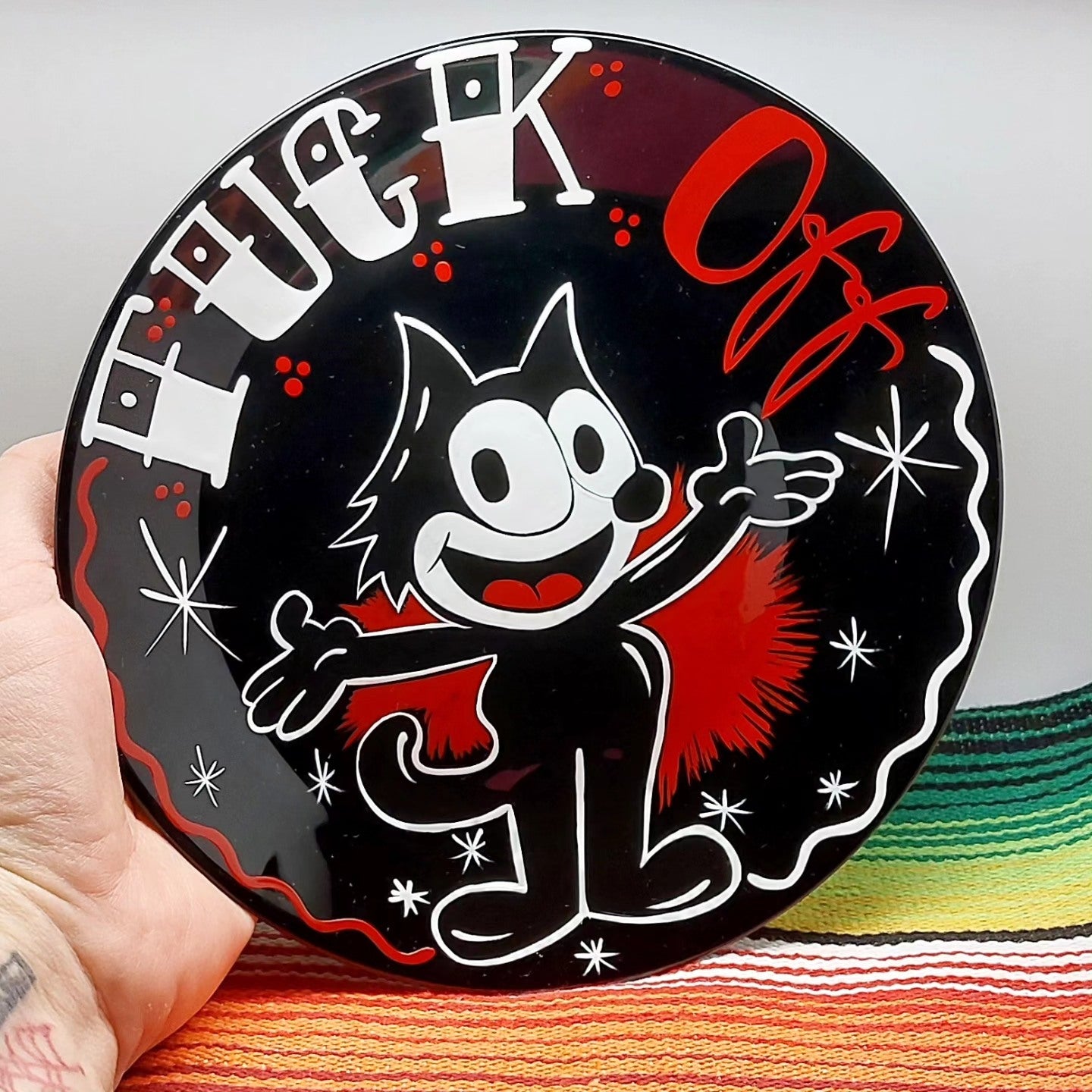 Stilgiganten Kustom Teller "F*CK Off"