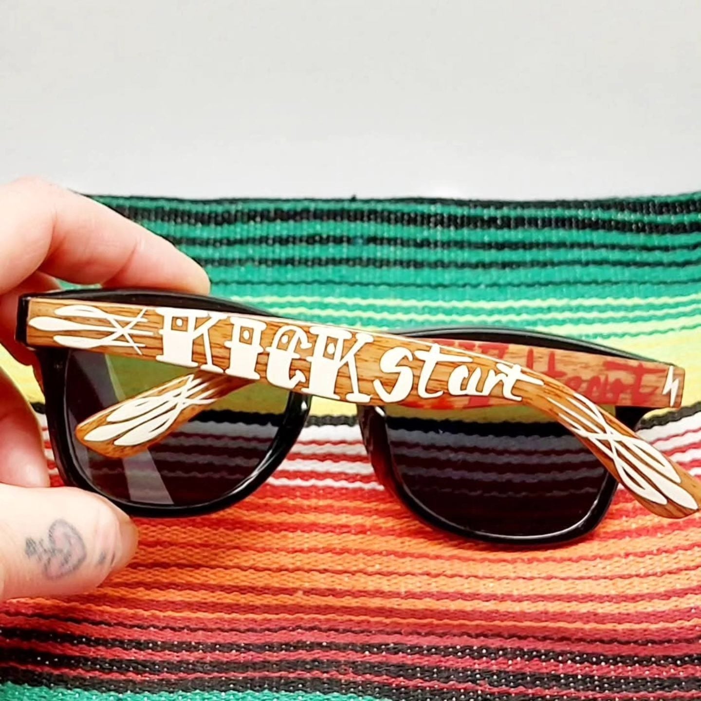 Stilgiganten Kustom Sonnenbrille "Kickstart my heart"