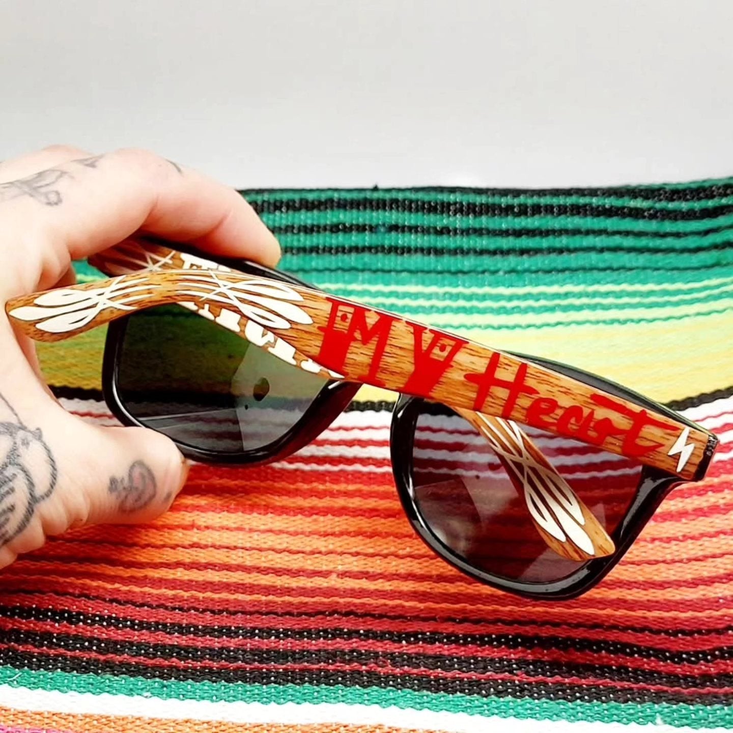 Stilgiganten Kustom Sonnenbrille "Kickstart my heart"