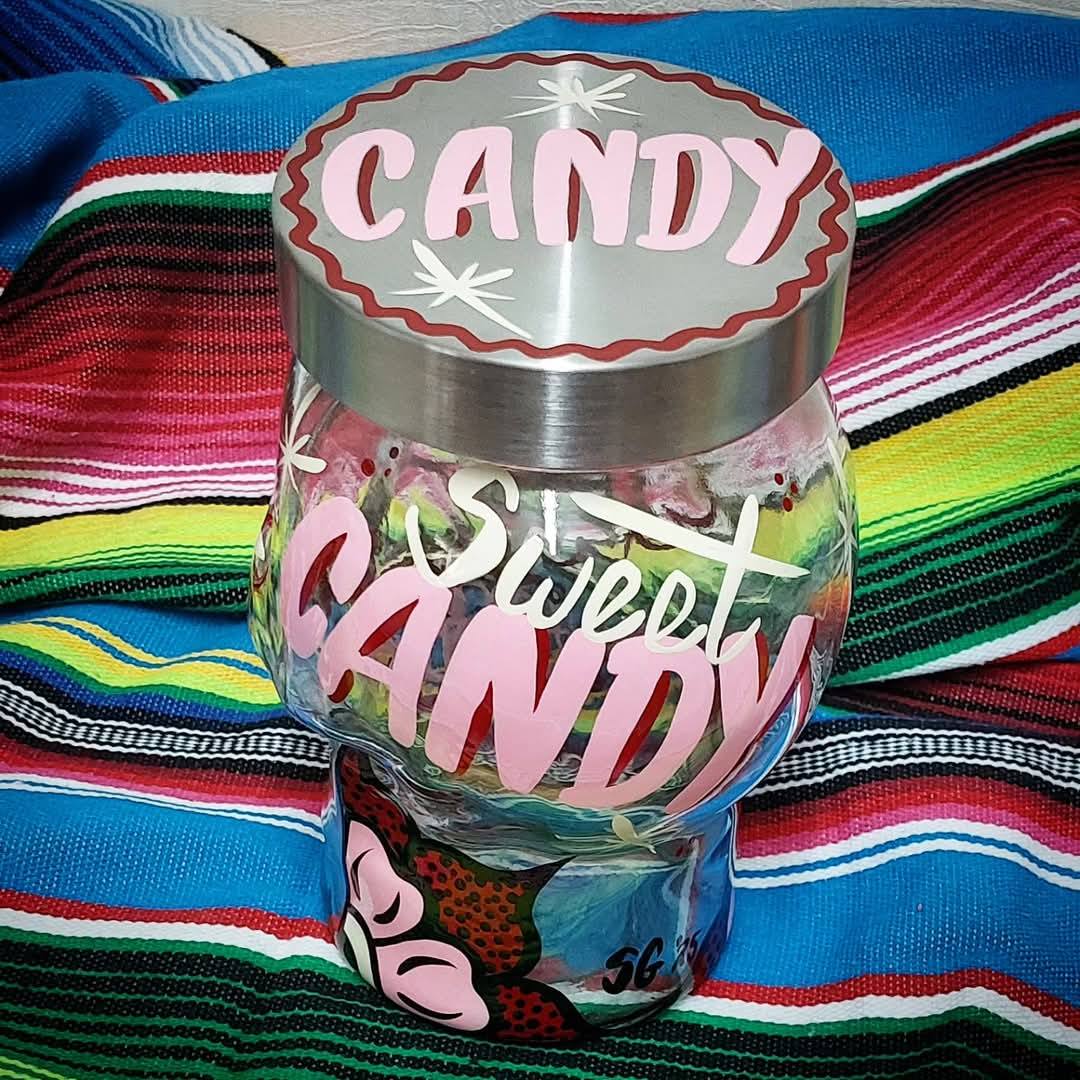 Stilgiganten Kustom Deko Vorratsglas "CANDY"
