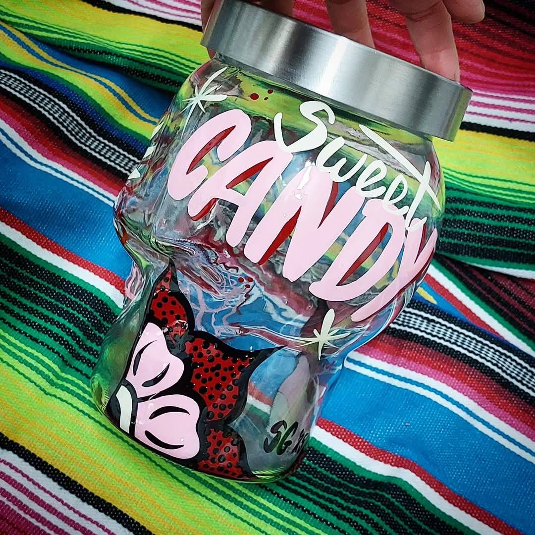 Stilgiganten Kustom Deko Vorratsglas "CANDY"