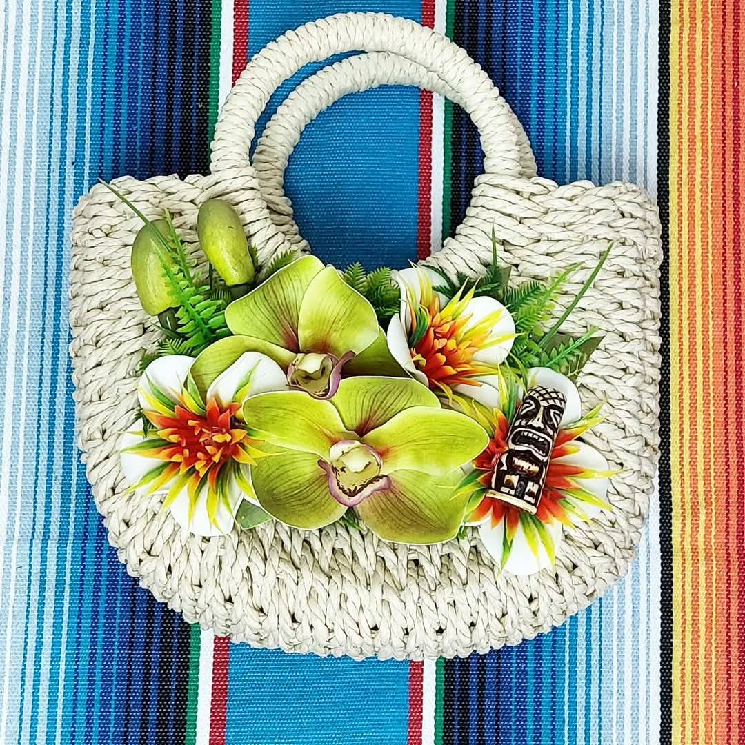 Stilgiganten Kustom Handtasche "Cool TIKI Vibes"