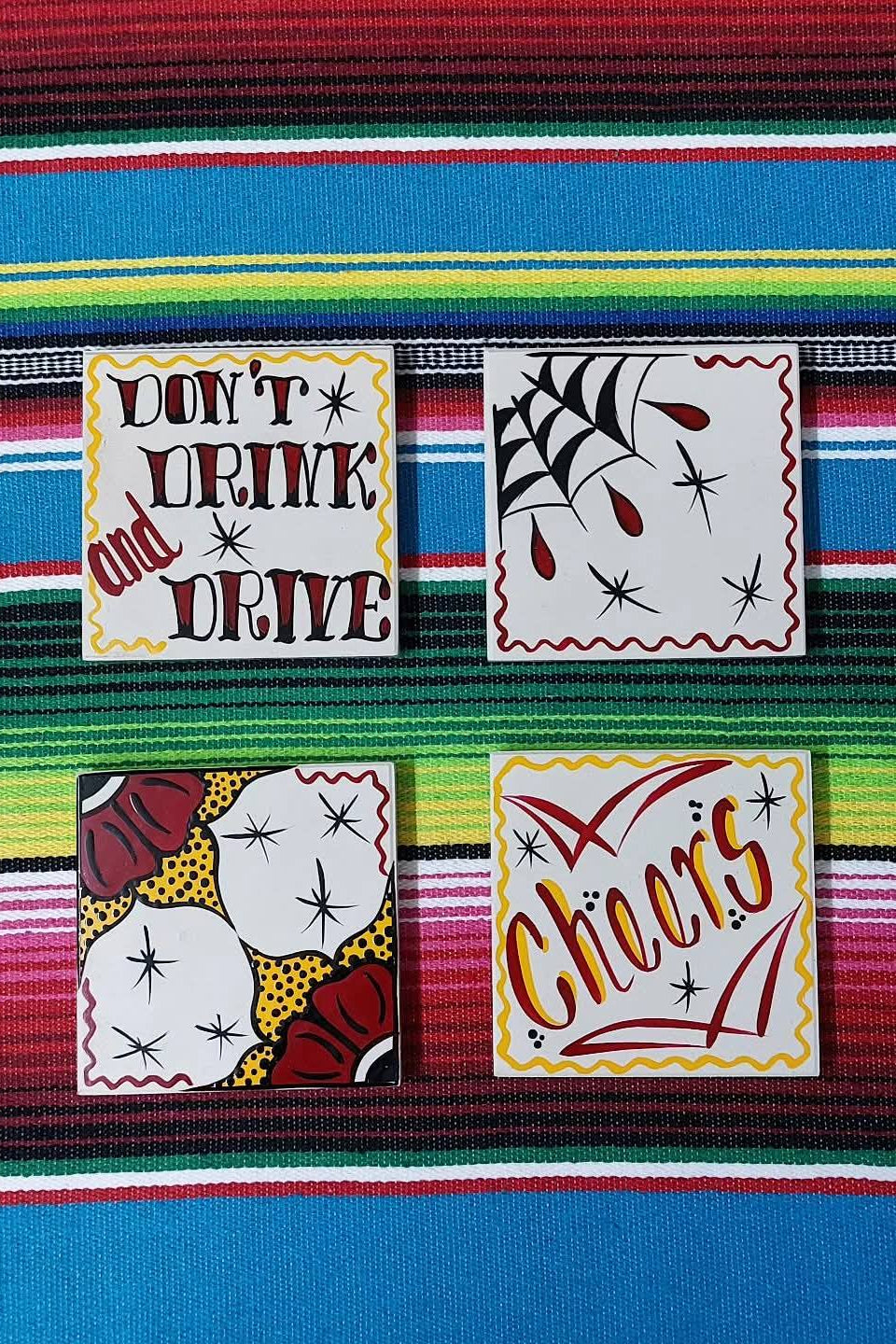 Stilgiganten Kustom Untersetzer SET "CHEERS/hell"