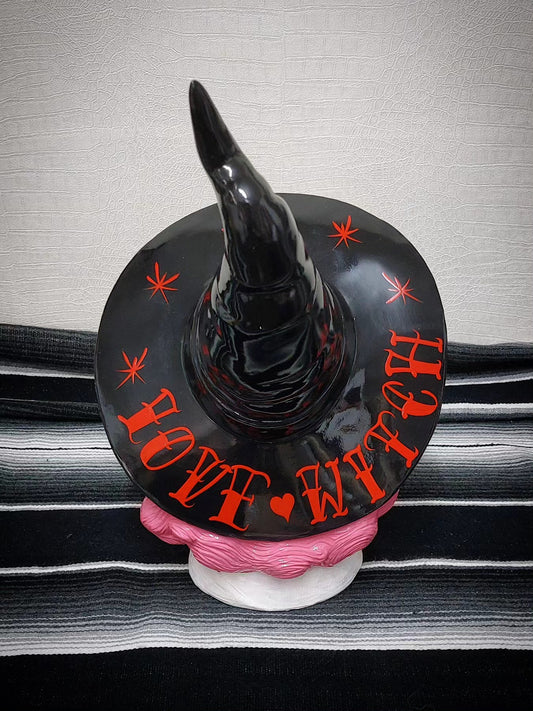 Kustom Deko Büste "LOVE WITCH"