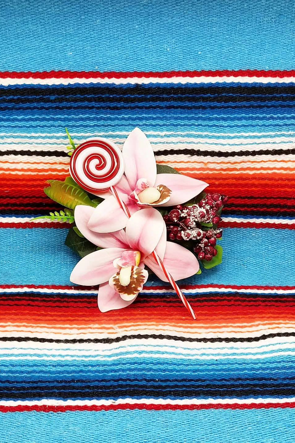 Stilgiganten Haarblumenspange "Holy Sweet Christmas"