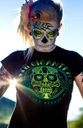 Stilgiganten Mädels T- Shirt "Green Sugarskull"