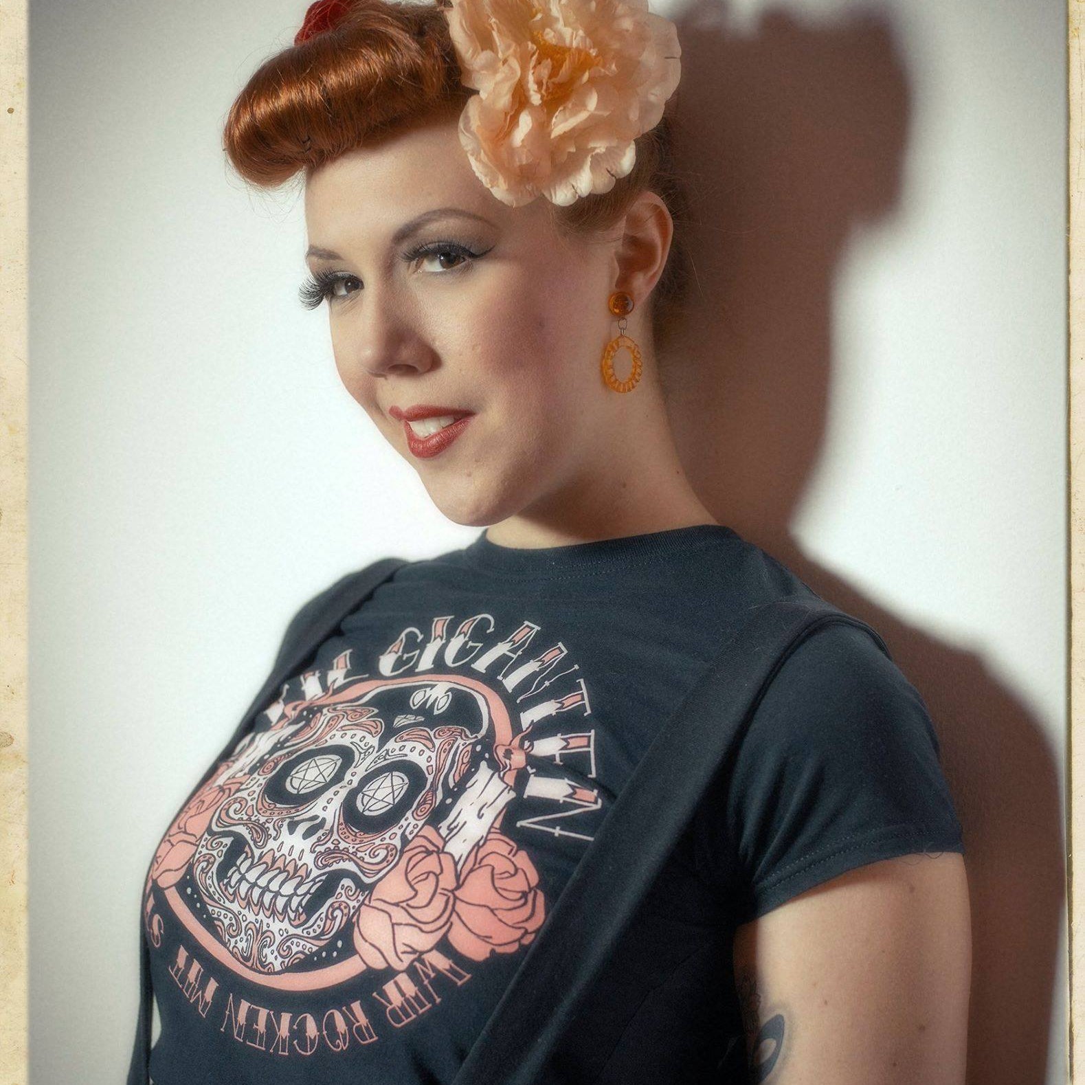 Stilgiganten Mädels T - Shirt "Pink Sugarskull"