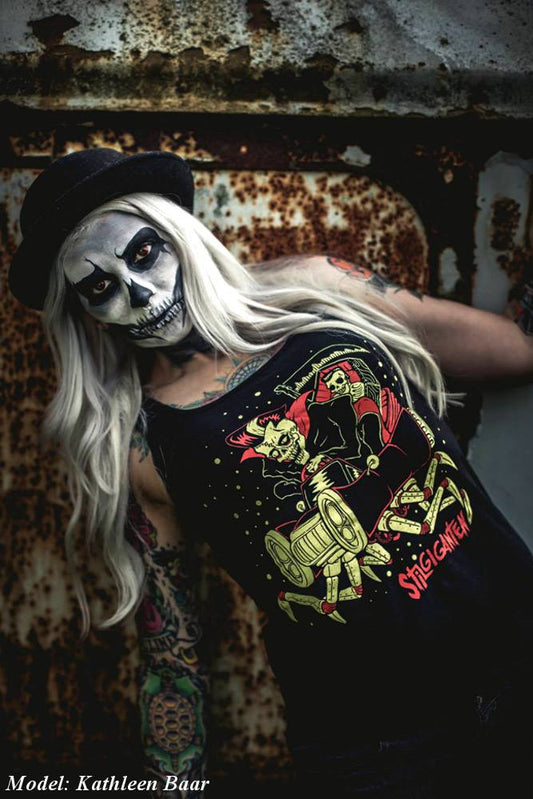 Stilgiganten Mädels Tanktop "Psycho Spider Rod"