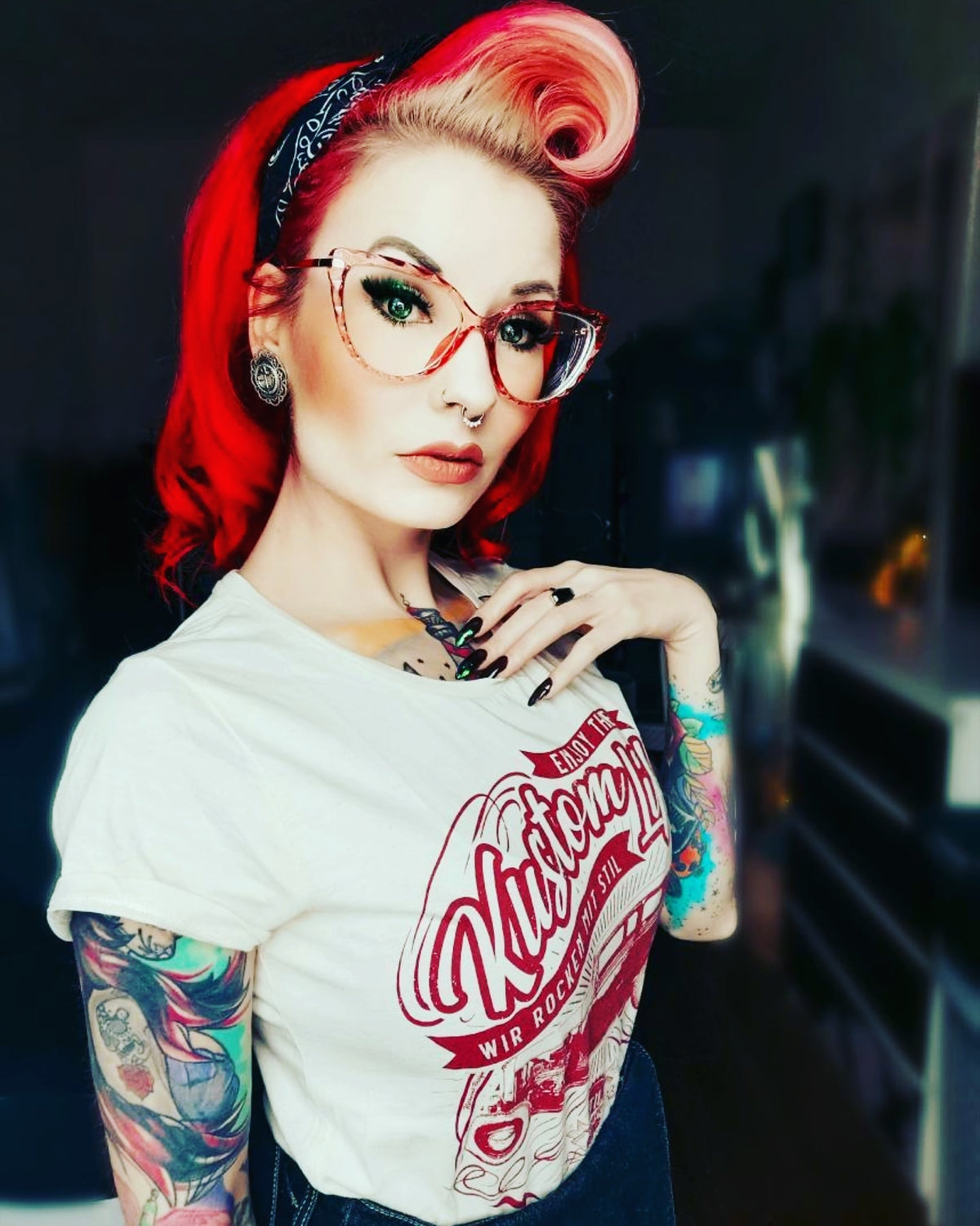Stilgiganten Mädels T - Shirt "Enjoy the Kustom Life"