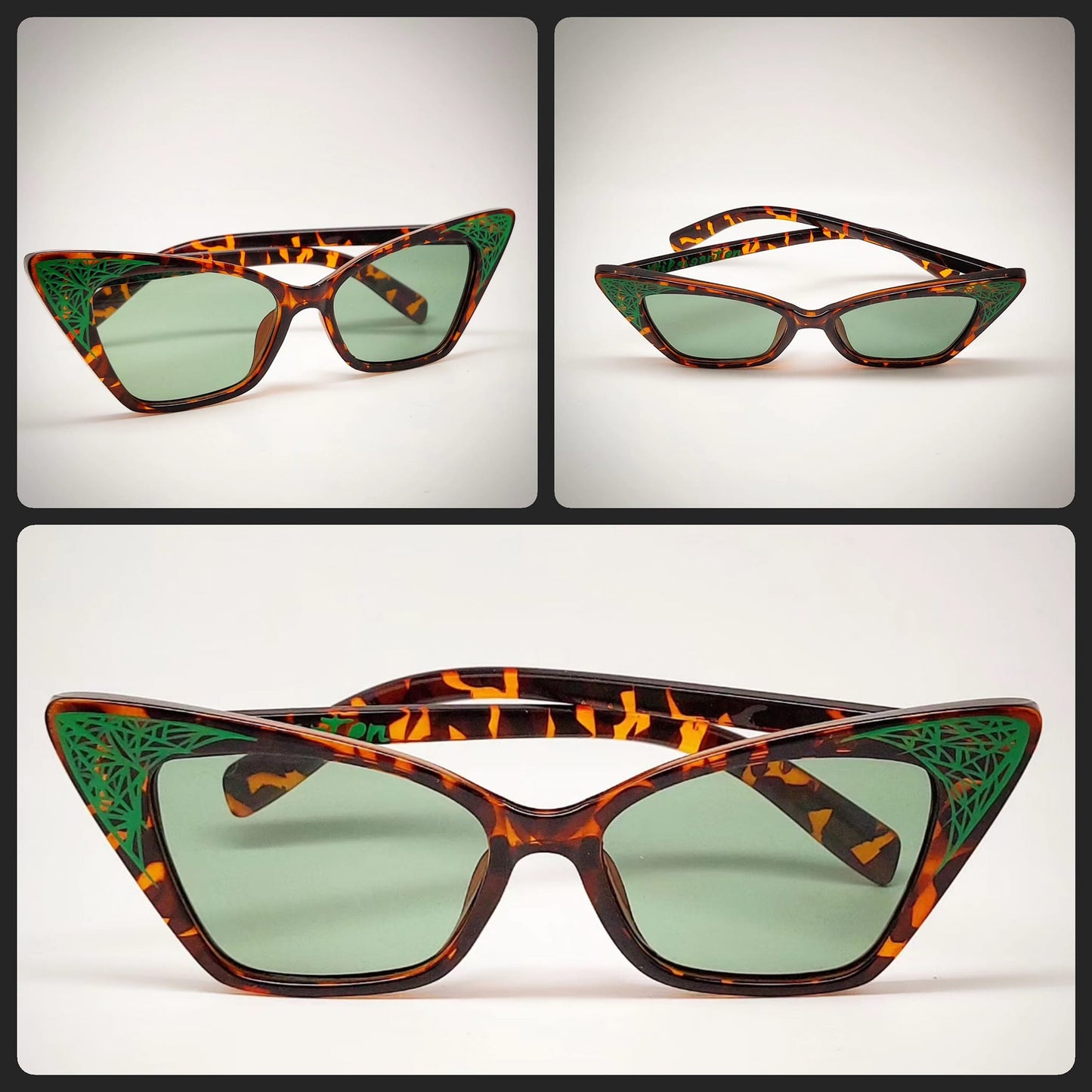 Stilgiganten Kustom Sonnenbrille "Vintage Vibes - Creepy Green"