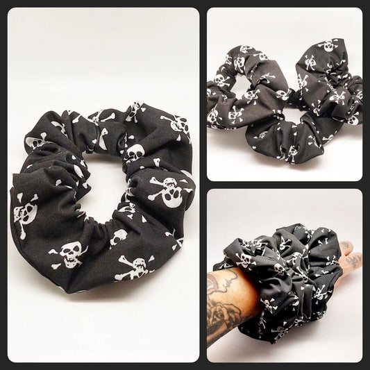 Wir rockrn mit Stil - Srunchie / Zopfgummi "Skulls"