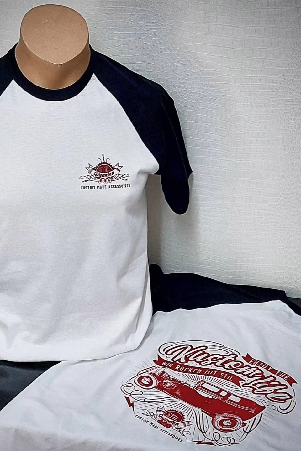Stilgiganten Kustom T - Shirt "Baseball Vibes - Enjoy the Kustom Life"