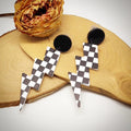 Wir rocken mit Stil - Ohrstecker "Racing Flash"