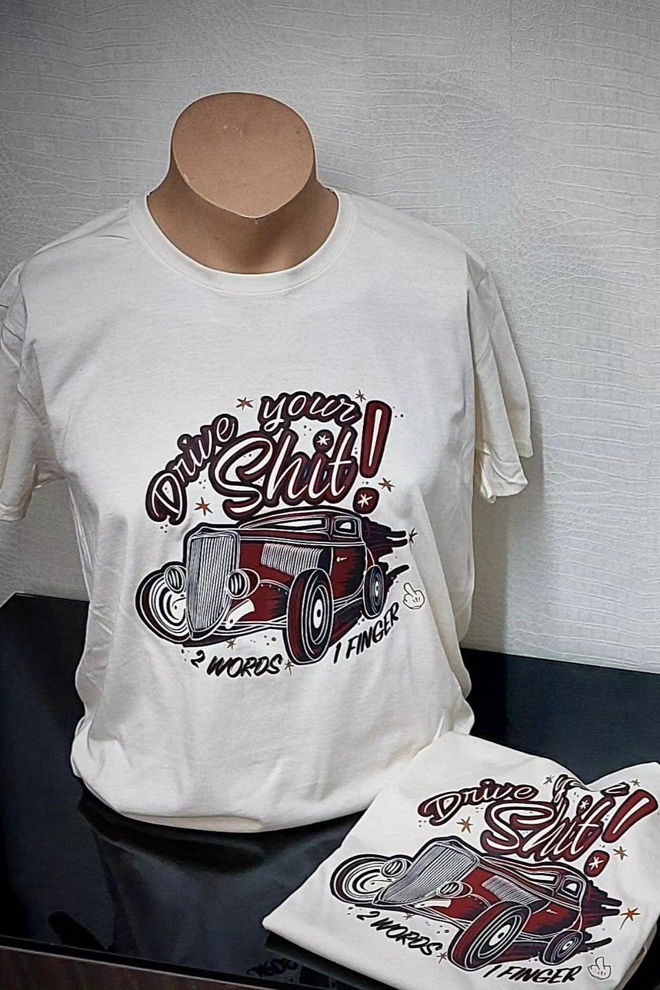 Stilgiganten Männer T - Shirt "Drive Your Sh*t - Creamy Edition"