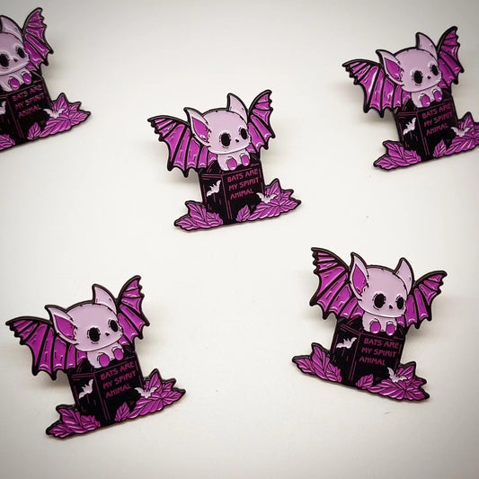 Anstecker/Pin "Purple Bat"