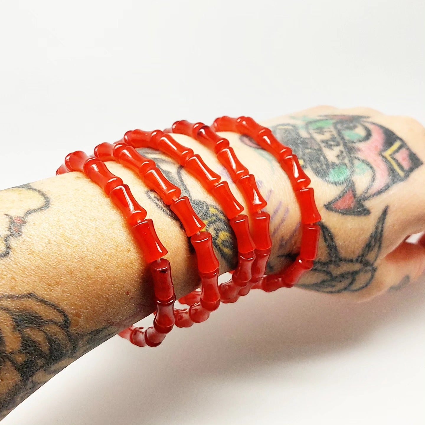 Wir rocken mit Stil - Gummizug Armband "Bamboo Love"