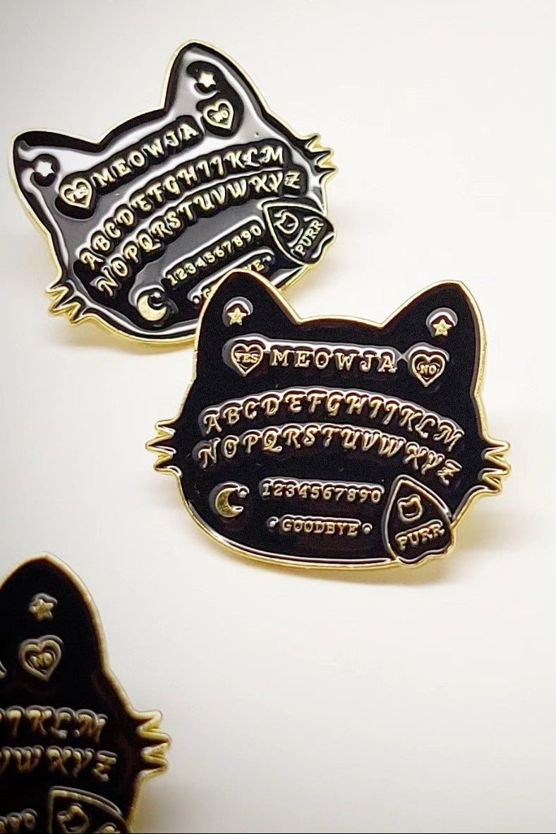 Anstecker/Pin "Cat Ouija - MEOW"