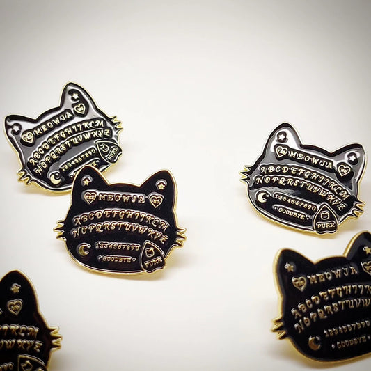 Anstecker/Pin "Cat Ouija - MEOW"