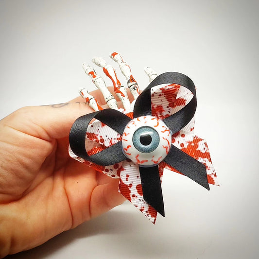 Stilgiganten Kustom Haarspange - Spooky Vibes "Bloody Eyeball"