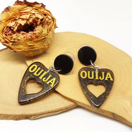 Wir rocken mit Stil - Ohrstecker "Ouija Planchette Love"