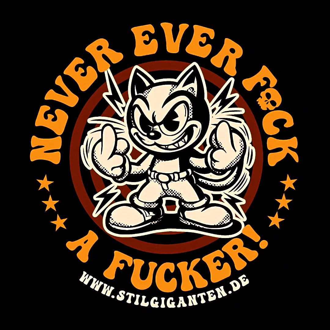Stilgiganten Mädels T - Shirt " NEVER EVER F*CK A F*CKER"