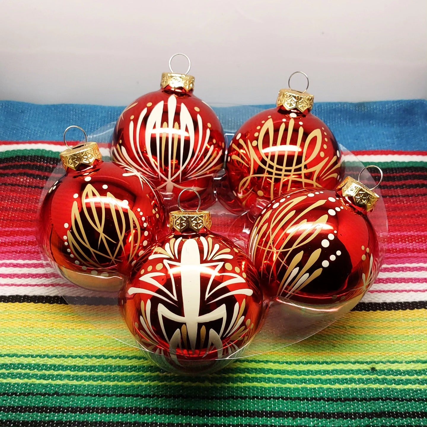 Stilgiganten Kustom Weihnachtsbaumkugel 5er SET "Merry Kustom `mas"