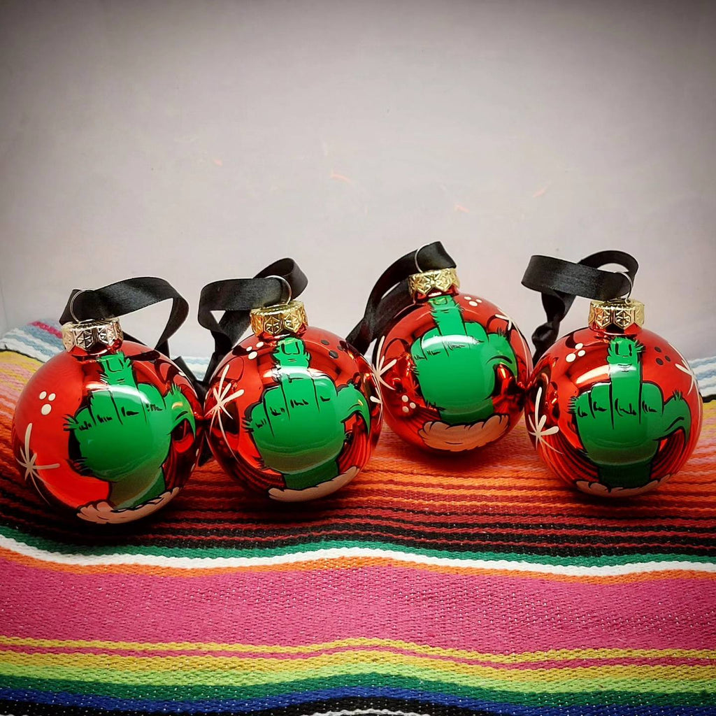 Stilgiganten Kustom Deko Anhänger / Weihnachtsbaumkugel "Merry Kiss My A**"