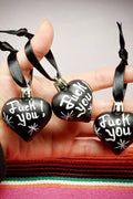 Stilgiganten Kustom Deko Anhänger "Dark Heart - F*ck You" (klein)