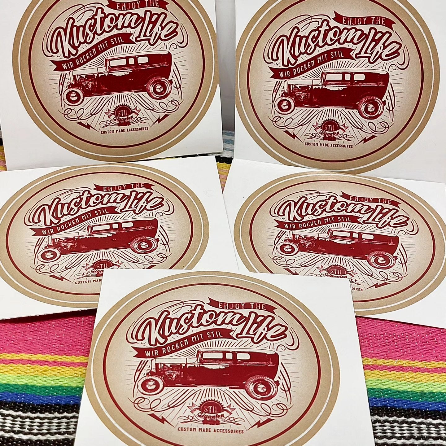 Stilgiganten Aufkleber "Kustom Life"