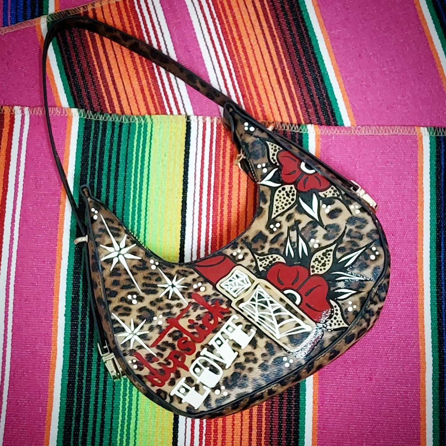 Stilgiganten Kustom Handtasche "Wild Girl - Lipstick Love"