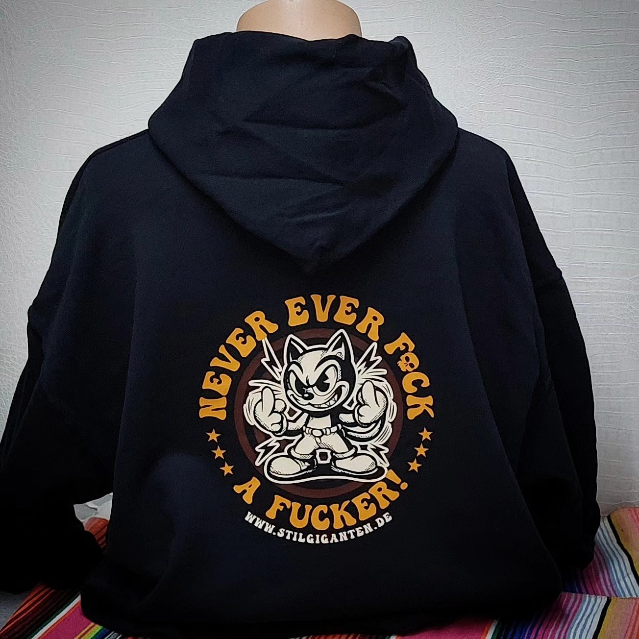 Stilgiganten Hoodie "NEVER EVER F*CK A F*CKER"