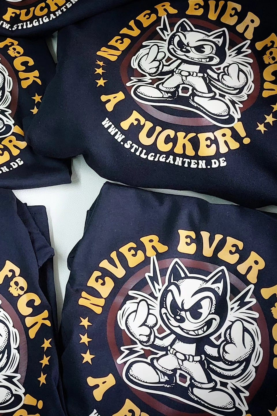 Stilgiganten Mädels T - Shirt " NEVER EVER F*CK A F*CKER"