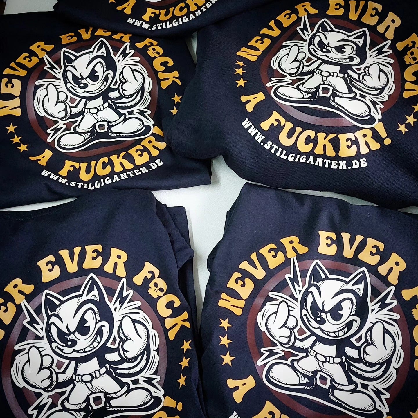 Stilgiganten Mädels T - Shirt " NEVER EVER F*CK A F*CKER"