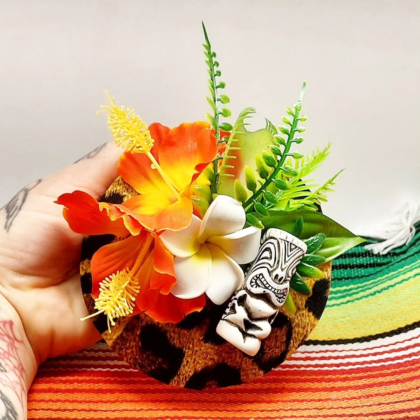 Stilgiganten Kustom Headpiece "Wild Girl - TIKI - Hot Summer Vibes"