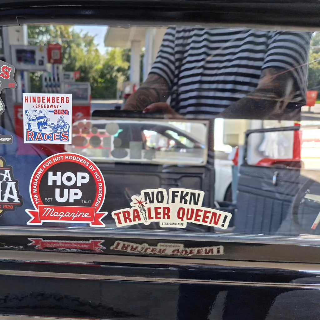 Stilgiganten Aufkleber "No Fkn Trailer Queen/lang"