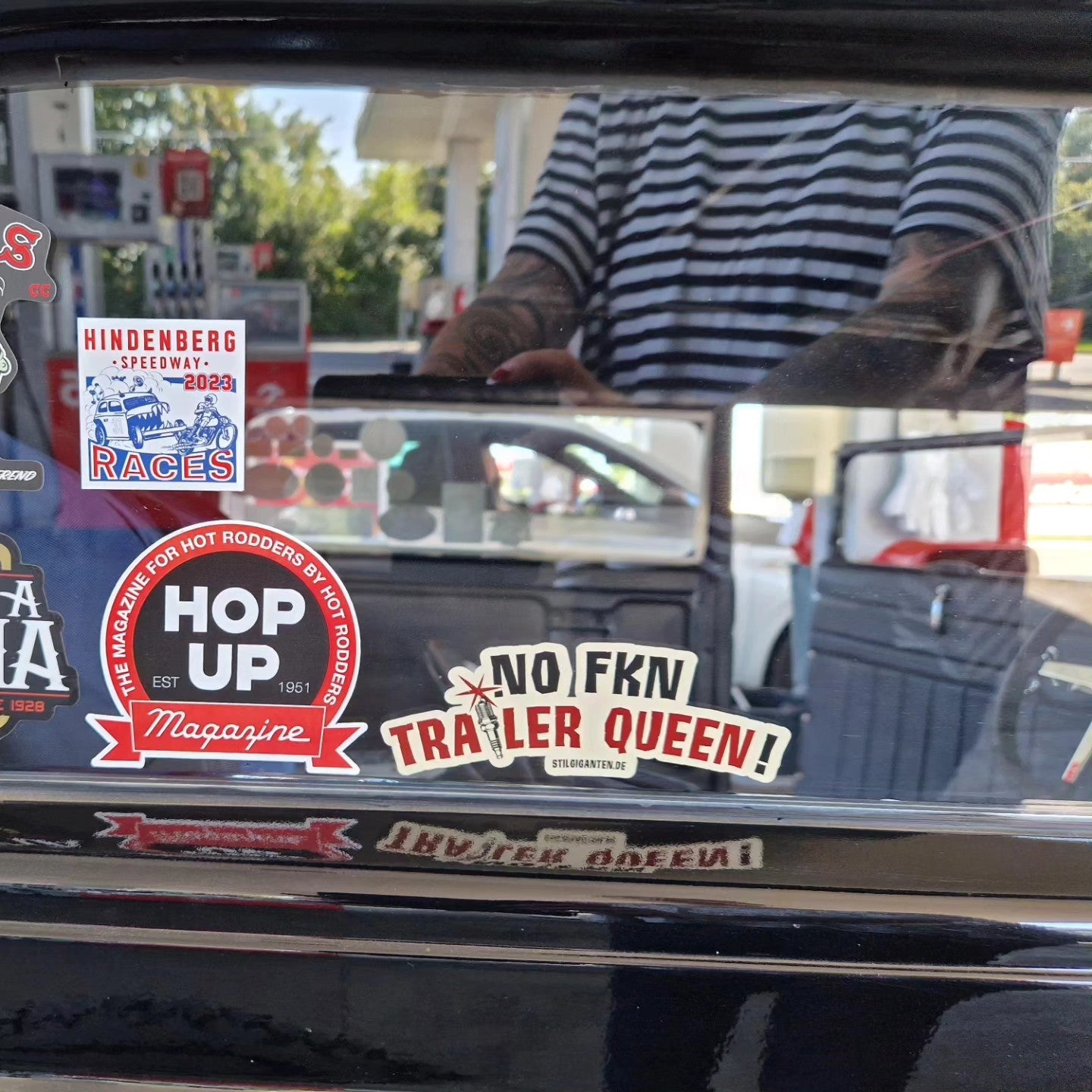 Stilgiganten Aufkleber "No Fkn Trailer Queen/lang"