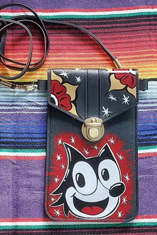 Stilgiganten Kustom Handytasche "Crazy Cat"