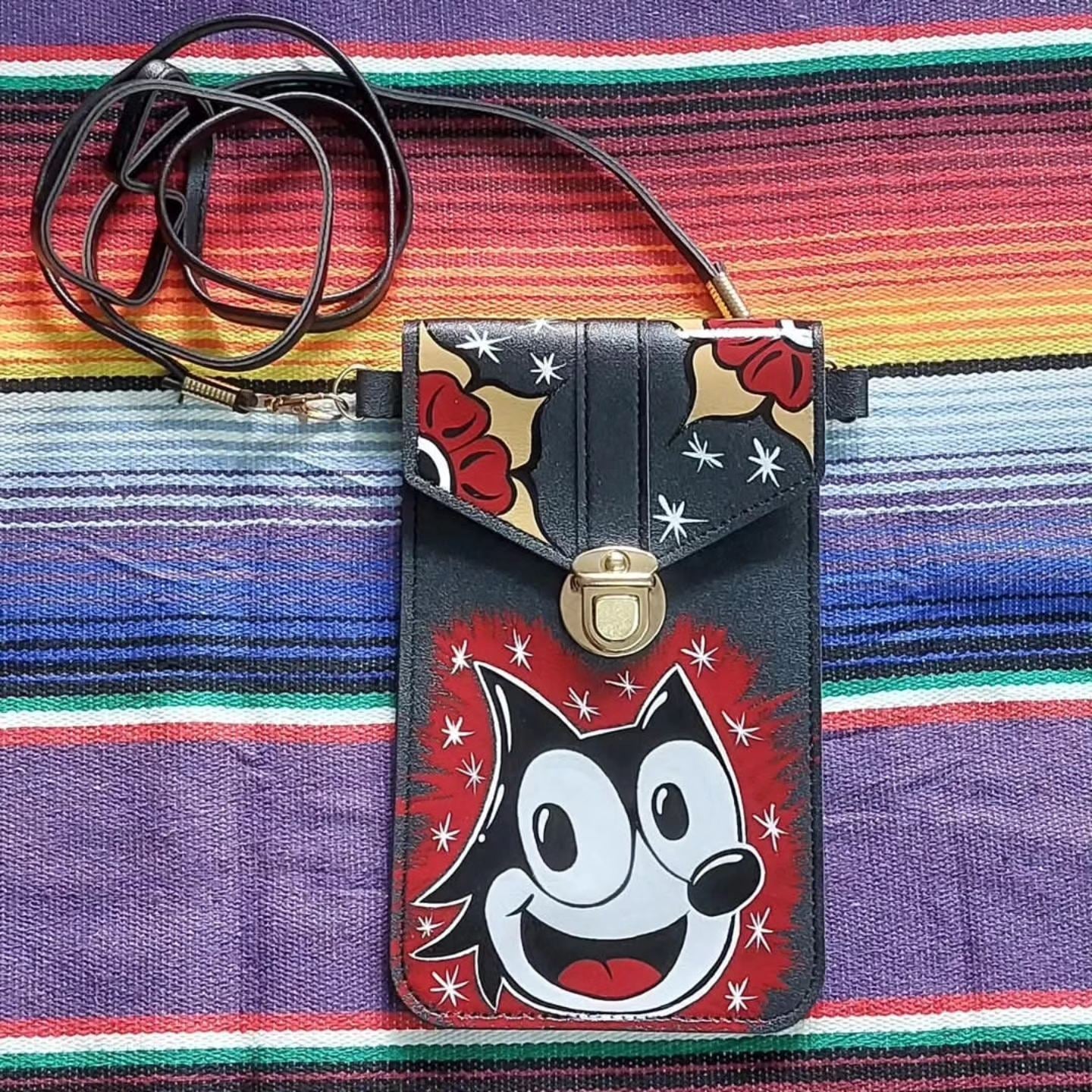 Stilgiganten Kustom Handytasche "Crazy Cat"