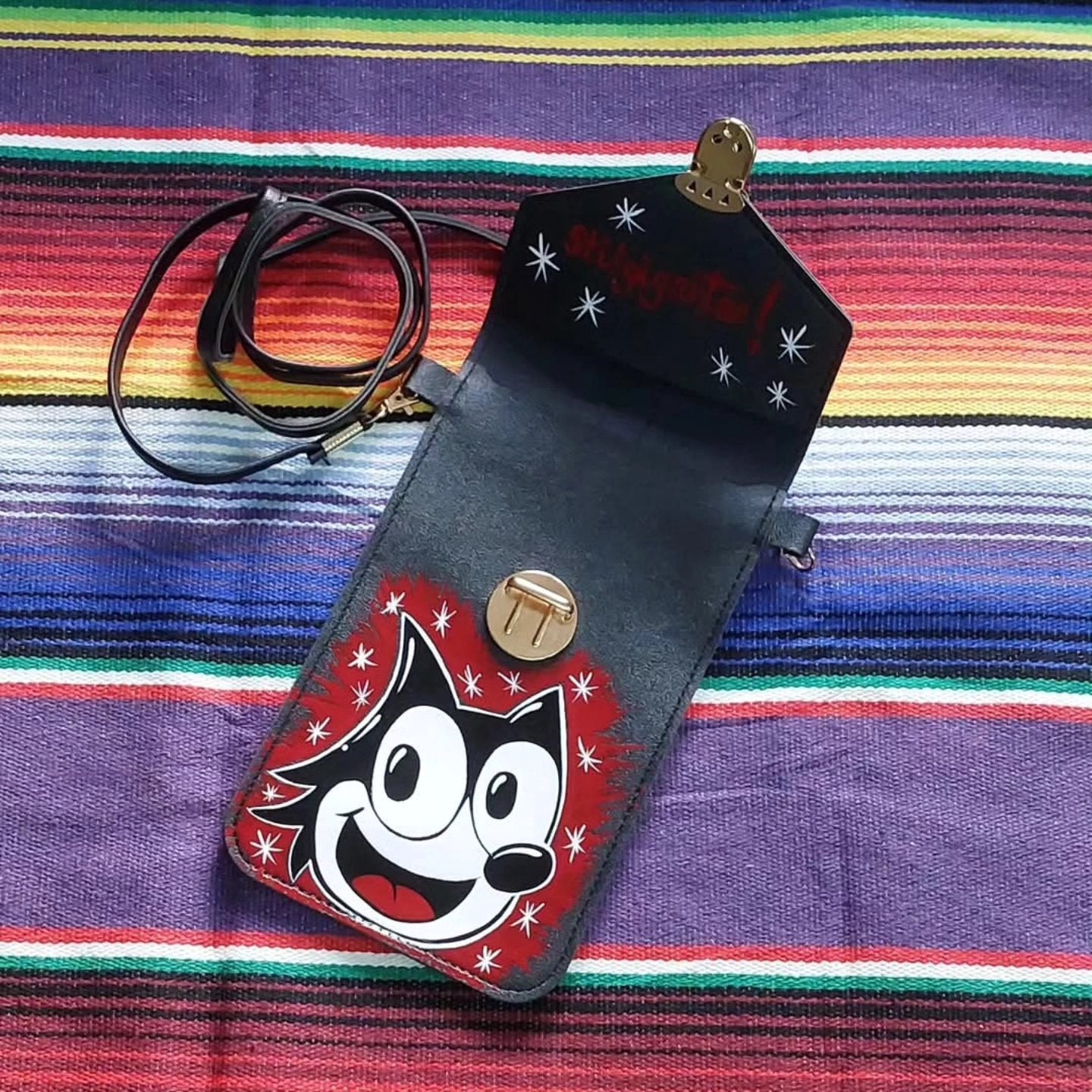 Stilgiganten Kustom Handytasche "Crazy Cat"