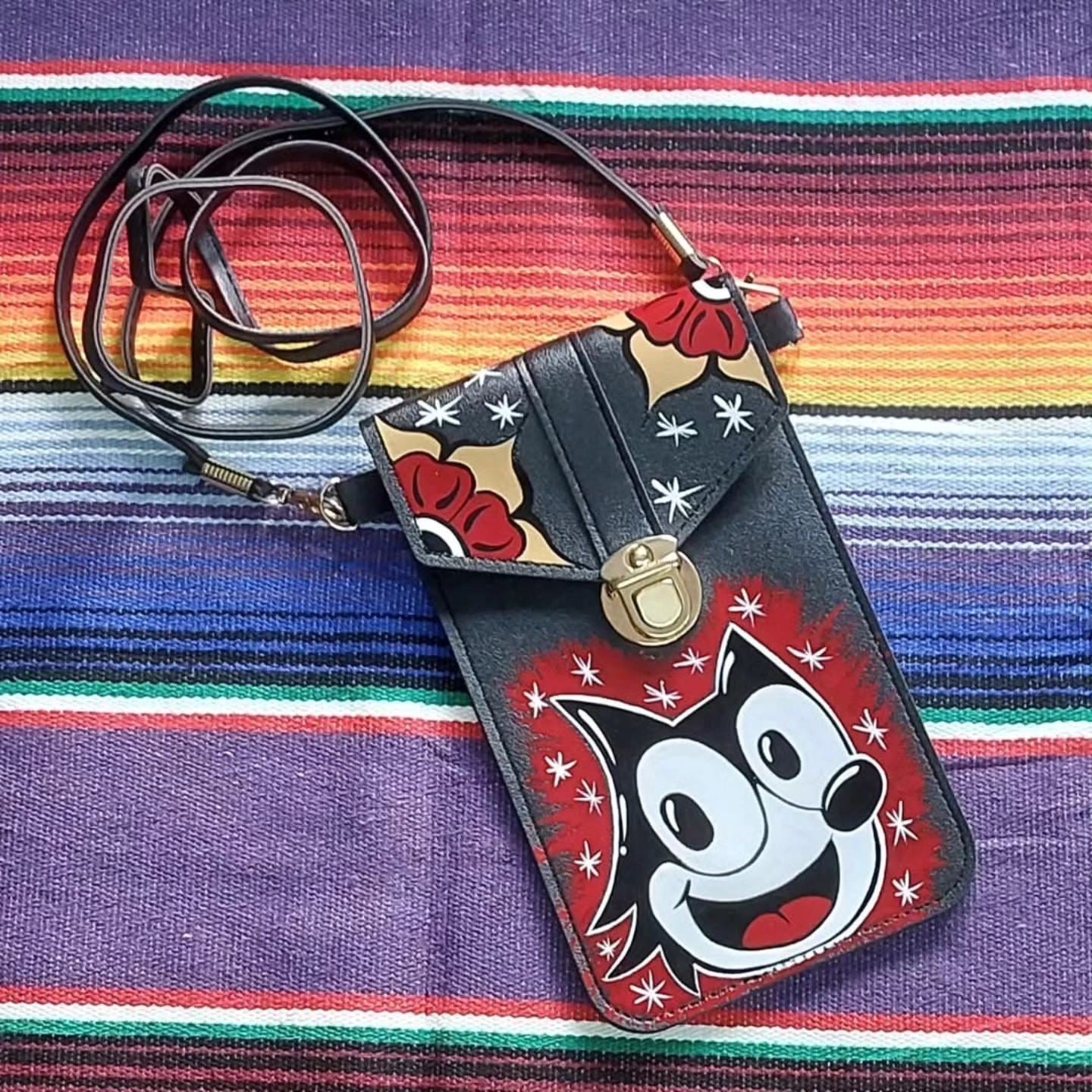 Stilgiganten Kustom Handytasche "Crazy Cat"